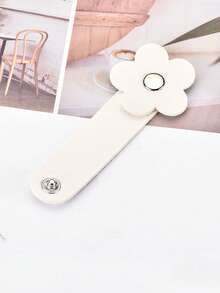 10pcs/5PCS/1pc Fashionable Heart-Shaped Leather Cable Organizer - Available In Multiple Colors, With A Portable And Anti Loss Design, Perfectly Compatible With Mobile Data Cables And Headphone Cables - Flower Style-multicolor - View 7