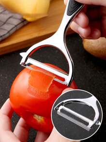 1pc/2pcs Zinc Alloy Peeler,Fruit And Vegetable Peelers,2-In-1 Peelers,Apple Peelers,Potatoes Peeler,Carrot Peeler,Potato/Fruit Peeling,Y-Shaped And I-Shaped Stainless Steel Peelers,Peeler,Multipurpose Peeler,Knife Scraper Skinner Tools,Kitchen Supplies,Kitchen Small Tool,Used For Exploiting Vegetables,Fruits,Potatoes