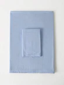 1 pièce Hijab de couleur unie avec ensemble de couvre-chef assorti pour femmes, style simple, mode et polyvalent, foulard de protection solaire avec doublure