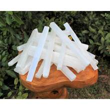 5 varitas de selenita, GRANDES de 8" de de selenita natural en bruto, para Reiki, Chakras - 1 - Ver 8
