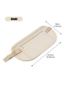 1 件创意新款时尚个性化防盗隐藏式旅行腰包，超薄防水运动腰包可容纳手机、钥匙、卡片、硬币、耳机、纸巾、护照等物品，适合日常使用、运动、跑步、徒步旅行、骑自行车、健身、学校和家庭、旅行必备、假日旅行包和旅行配件