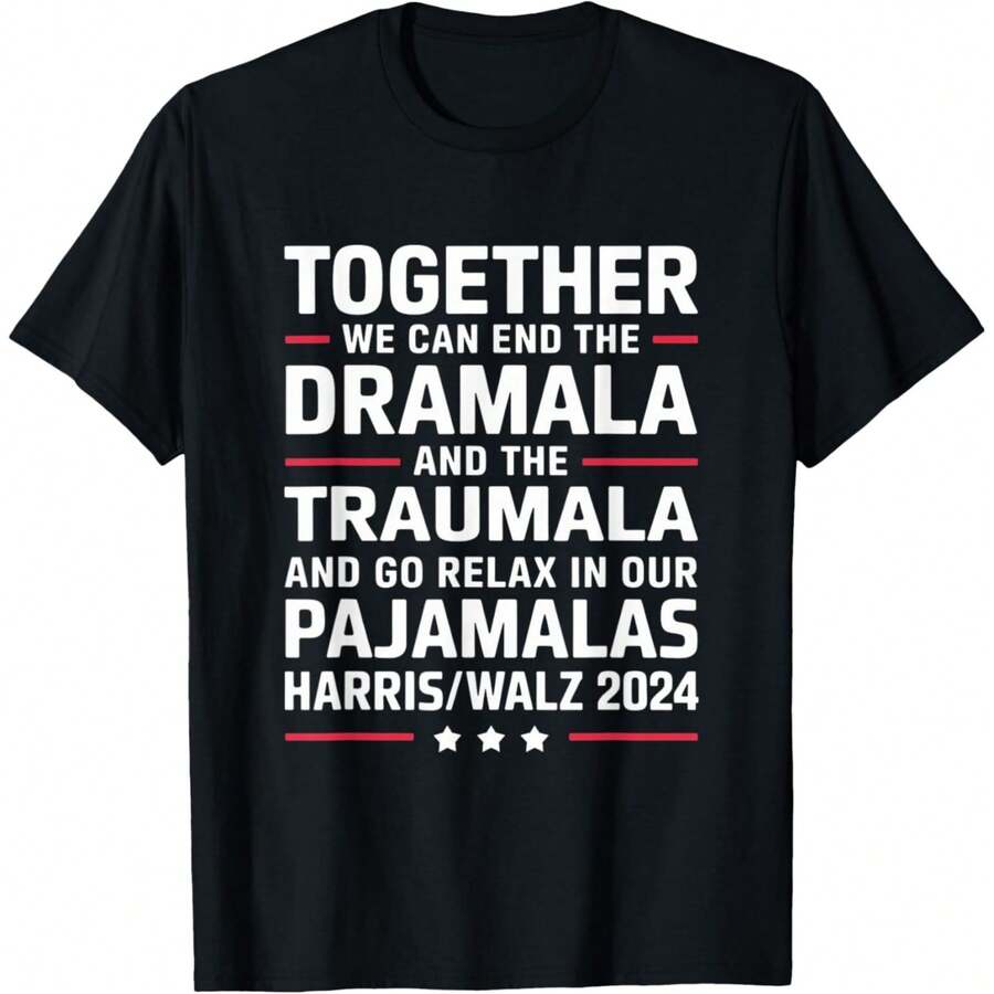 Juntos podemos poner fin al Dramala y al Traumala - Camiseta unisex - Negro - Ver 1