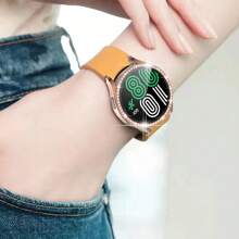 Diamantgehäuse + Glas kompatibel mit Samsung Galaxy Watch 6 40mm 44mm Damen/Herren Smartwatch Zubehör, Bling Displayschutzfolie + PC-Stoßfänger Galaxy Watch 6 Hülle