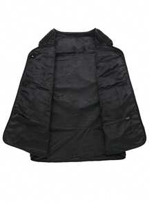 Gilet décontracté pour hommes en couleur unie, doublé de molleton thermique chauffant, gilet de protection thermique pour l'hiver