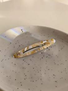2 Pieces/Set Of Vintage Acetate Casual Fiber Hair Clips, Hollow Oval Geometric Hair Clips, Side Pin Hair Clips, Women's Hair Accessories Suitable For Daily Travel, Gatherings, Beach Parties, And Wearing During Summer, Autumn, And Back To School Seasons Holiday Essential