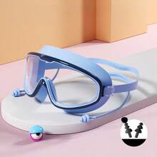 Swim Goggles Set - Anti-Fog HD Lens, Waterproof + Bonus Silicone Ear Plugs UK - Pink - View 10