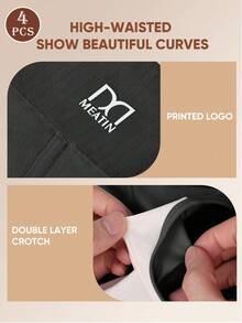 MEIYATING 4pcs High Waisted Women Control Panty Slimming Briefs