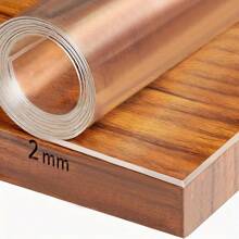 PVC Tablecloth Protector - 2.0mm Thick Clear, & Heat-Resistant Table Cover, Scratch-Proof Polyvinyl Chloride Material, Ideal For Home & Hotel Dining Tables, Coffee Tables, And Kitchen Countertops, Table Protection | Clear Table Cover | Durable PVC Material, Table Covering