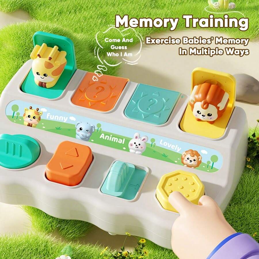 Push Button Popup Switch Box Baby Educational Toy For Early Learning & Cognitive Development
