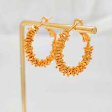 Ohrringe, goldplattiert, kleine runde Ohrringe, Modeschmuck als Geschenk für Frauen, Kreolen, Ohrlochpiercing, goldene Ohrringe, Piercing-Accessoires