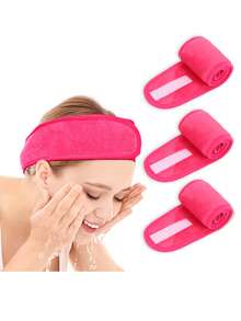 3Pcs Adjustable Women's Spa Facial Headband, Shower & Makeup Hair Tie Suitable For Washing Face, Soft Towel & Hair Styling Accessory Accessories,Skincare Headband,Beauty,Skin Care Products,Spa,Self Care,Skin Care Tools,Face Care,Esthetician Supplies,Skin,Face Wash,Facial - Multicolor - View 26