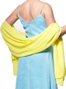 Elegant Women Shawls Wraps For Evening Dresses Bridal Bridesmaid Wedding Shawl Solid Color Party Capes Decoration Scarf