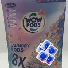8 volte più potente per la pulizia, Detersivo in capsule tutto in uno - senza profumo, senza coloranti, 5 varietà (rosa, arancione, verde, blu, viola) - super morbido, di lunga durata, durevole, detersivo per bucato senza profumo | capsule per bucato inodore | detersivo per bucato durevole