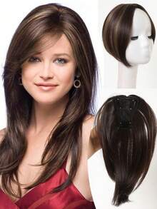 Synthetic Hair Topper, 10 Inch Women Hair Toppers For Thinning Hair, Topper Wig Hair Coverage Natural Hairpiece - Multicolor - View 15