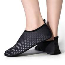 Unisex Water Shoes With Rubber Sole, Soft Bottom, Non-Slip, Elastic Mesh, Quick Drying, Suitable For Outdoor Beach, Swimming, Surfing, Diving, Indoor Yoga, Fitness, Jogging
