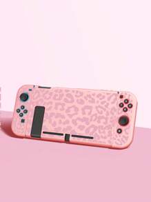 Zubehör für 2 (2025), Rosa Leopardenmuster, Kompatibel mit Switch 2/Switch OLED/Switch NS Schutzhülle, Aufbewahrungstasche, Dock-Hülle mit Kartenfach, Spielkartenhalter. Schützt Ihr Gerät und ist ein perfektes Geschenk für Switch-Spieler