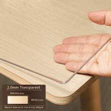 PVC Tablecloth Protector - 2.0mm Thick Clear, & Heat-Resistant Table Cover, Scratch-Proof Polyvinyl Chloride Material, Ideal For Home & Hotel Dining Tables, Coffee Tables, And Kitchen Countertops, Table Protection | Clear Table Cover | Durable PVC Material, Table Covering