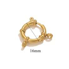 1/4 stuks 304 roestvrijstalen ring katapult sluiting sieraden accessoire DIY ketting armband 18K vergulde verbindingssluiting kleurvaste hanger sluiting