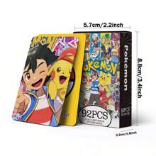 pokemon 92pcs HUNTR/X-Witch Hunting Team LOMO Cards, Anime Cartoon Photo Cards, Rumi, Zoey, Mira, Collectible Trading Cards, Birthday Gift Box