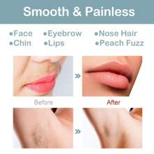 [Painless Epilator] Female Facial Epilator, Female Facial Trimmer, Eyebrow Facial Razor | For Lips, Body, Arms, Beard, Hair And Chin | Painless Epilator, Dual Purpose For Home Travel | Valentine's Day Gift For Mother, Girlfriend