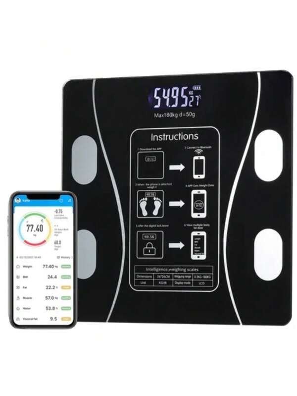 Bascula Digital Personal Control Peso Corporal Baño Gym Fit
