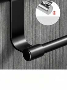 منشفة قابل للتمدد من الفولاذ المقاوم للصدأ 23 سم (9.06 بوصة) / 36 (14.17 بوصة)، حامل منشفة للباب في الحمام والمطبخ، منشفة من الفولاذ المقاوم للصدأ المصقول بطول 14 بوصة مع خطافات، حامل منشفة موفر للمساحة