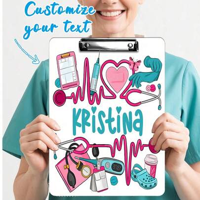 Personalization Nurse Clipboard, Nurse Gift, Nurse Appreciation Gift, Gift For Nurse, Personalized Clipboard, Custom Clipboard,Nurse Day,Back To School,School Supplies