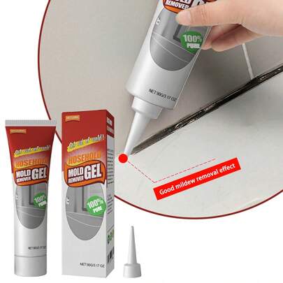Magic Mold Remover Gel, Chemical Household Mold And Mildew Remover Cleaning Gel, Powerful Mold Remover Gel Great For Wall Tiles Grouting Sealant Kitchen Bathroom Sink