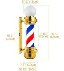 Candy Pole With Ball For Hair Salon 68cm - 查看 2