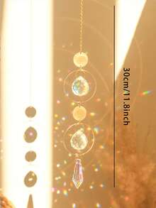 1 chiếc đèn thả pha lê Sun Catcher trang trí sân vườn - Nhiều màu - Xem 8