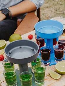 Shot Glass Dispenser And Holder, Wine Dispenser Drink Dispensing Creative Wine Funnel, Suitable For Wine And Beer, Drink Holder, Party Decoration Supplies, Holiday Decoration Supplies (Cups Not Included), Halloween And Christmas Party Supplies - 彩色 - 查看 3