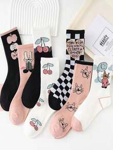 7 Pairs Solid Color Versatile Socks, Breathable, Comfortable, Absorbent Short Socks Suitable For Daily Wear, Sports, Office, Casual Style, All Seasons Valentines