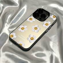 Funda de Teléfono con Patrón de Flores Felices y Lindas Adecuada para 16 15 14 13 12 11 Pro X XR XSMAX 8 Plus Cubierta Trasera Mate a Prueba de Golpes - Colores mixtos - Ver 3