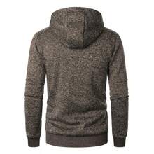 Sudadera deportiva con capucha y diseño Slim Fit para hombre - Negro - Ver 4