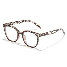 New Mi Pin Square Frame Men's And Women's Matching Face Display, Small Natural Face And Light Glasses