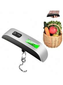 110lb/50kg Portable Scale Digital LCD Display Electronic Luggage Hanging Suitcase Travel Weighs Baggage Bag Weight Balance Tool
