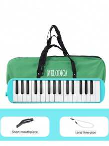Melodica de 32 teclas con boquilla, instrumento musical de teclado de aire con bolsa de transporte