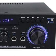 Amplificador De Potência De Áudio Ak45 2*40w - Preto - Visão 3