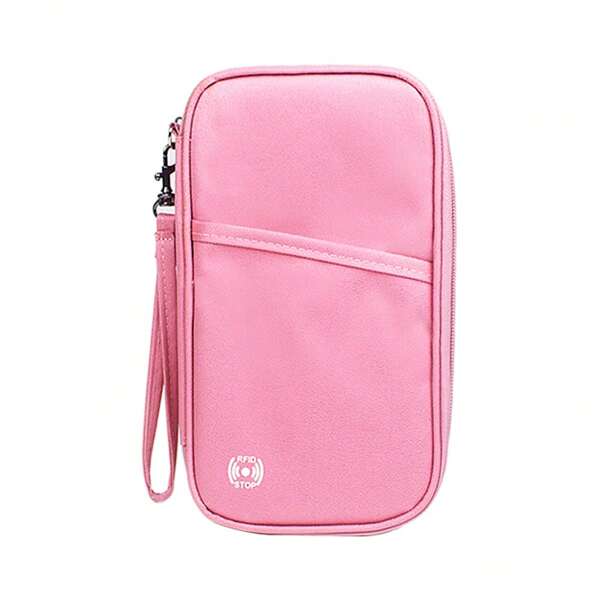 Organizador de documentos y monedero antirrobo para viajes, funda protectora de pasaporte, cartera de viaje para mujer, monedero para dinero, tarjetero, cartera mini