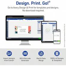 Half-Sheet Printable Shipping Labels, 5.5" X 8.5" Customizable Stickers, White, 50 Blank Mailing Labels, Great For Mailing, Shipping, Organizing, And More (8126) - 200 nhãn - Xem 5