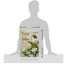 Father's Day In Heaven Grave Decorations For Cemetery Decor Outdoor Home Banner Grandpa Yard Flag Daddy Grandma Lawn Tapestry Yard Garden Remembrance Happy Heavenly Memorial Made In USA - MadeInUSA - View 2