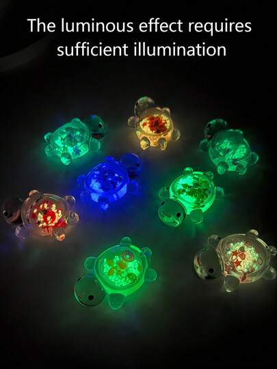 1 pezzo Portachiavi luminoso a forma di tartaruga cartoni animati, portachiavi per auto, anello portachiavi, accessori portachiavi, portachiavi in acrilico tridimensionale a forma di tartaruga colorata, ciondoli, pendenti, catene per cellulari, ciondoli per auto, portachiavi, ciondoli per borse, accessori per portachiavi adatti per portafogli, zaini da scuola, zaini e cartelle. Idee regalo di Natale, accessori per borse, cordini con porta badge. Regali per auto, insegnanti, amici, sorelle, madri, padri, laurea e insegnanti