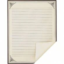 96 Sheets LetterSize Vintage Lined Writing Paper 8.5x11 Inch Antique Border Aged Old Design Vintage Stationery For Typing Writing Letters Poems Notes Invitations Cream - Cream - 查看 6