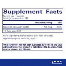 Suplemento de Yodo Puro de Encapsulaciones para apoyar la tiroides y mantener un metabolismo celular saludable con yoduro de potasio premium, 120 cápsulas - como en la foto - Ver 2