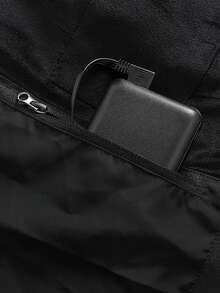 Gilet décontracté pour hommes en couleur unie, doublé de molleton thermique chauffant, gilet de protection thermique pour l'hiver