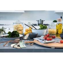 Juego de 5 utensilios de cocina, set de herramientas de cocina ahorradores de espacio - Pelador de frutas/verduras, Rallador de queso/chocolate, Abrebotellas, Cortador de pizza, Molinillo de ajo/jengibre como regalo (Negro) - Macarons 6 piezas - Ver 3
