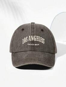 1 件刺绣“洛杉矶”水洗棒球帽，透气可调节户外高尔夫太阳帽，时尚宽边太阳帽，男女皆宜，适合所有季节 - A - 查看 6