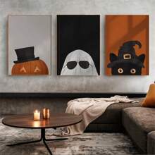 3 قطع من لوحات الجدار لفن الهالوين، طباعة أشباح قطط وقرع، ملصقات هالوين بدون إطار، ديكور هالوين، ديكور عيد الميلاد، ديكور ، ديكور حفلات الزفاف، ديكور المنزل، ديكور الخريف، ديكور الخريف، ديكورات عيد الميلاد، لوازم الحفلات، ديكور الأعياد الداخلية، ديكور جدران هالوين