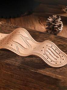 2pcs Genuine Leather Shoe Insoles With Natural Imperfections And Slight Odor - Double Pack, Durable And Stylish, Perfect For Any Occasion, Everyday Comfort|Stylish Imperfections|Durable Insole