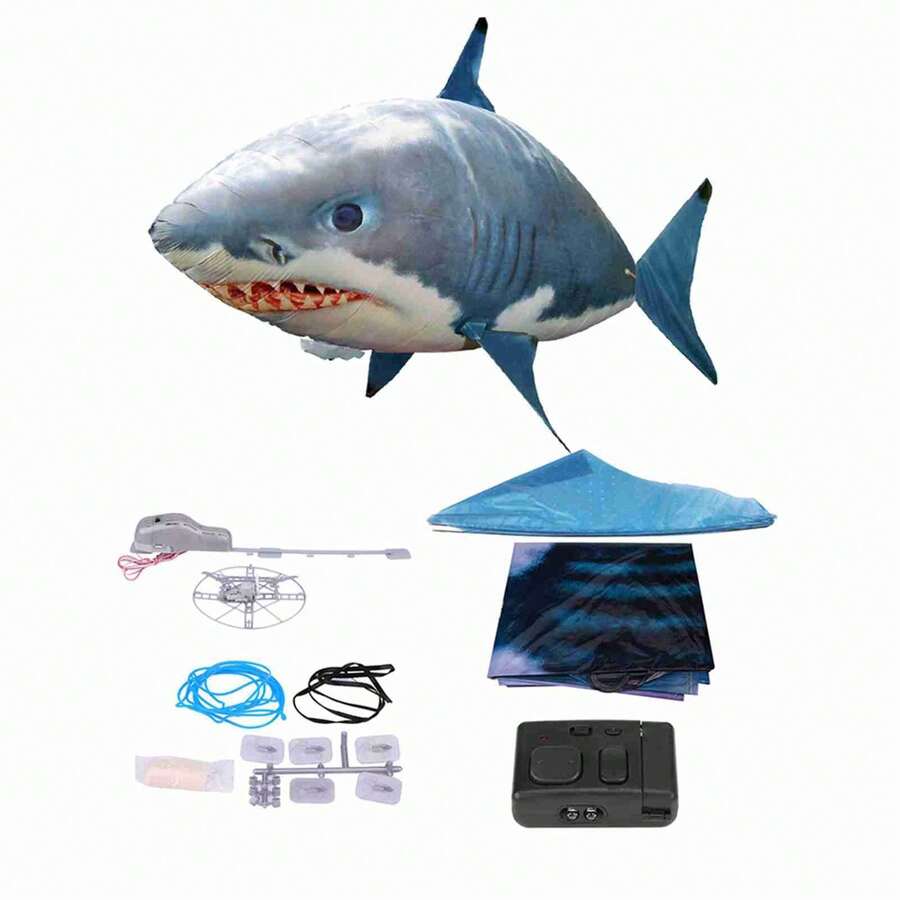 1 Pc Remote Control Inflatable Flying Shark Balloon With RC Controller ...